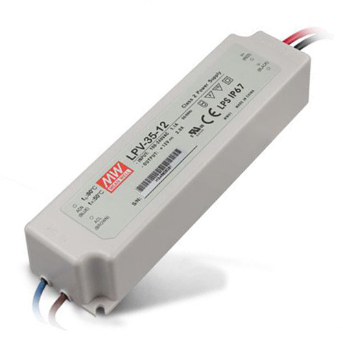 LPV-35-12 36Watt AC90~264V Input Mean Well High-efficacy Waterproof DC12V UL-Listed LED Display Lighting Power Supply LPV-35-12 36Watt AC90~264V Input Mean Well High-efficacy Waterproof DC12V UL-Listed LED Display Lighting Power Supply